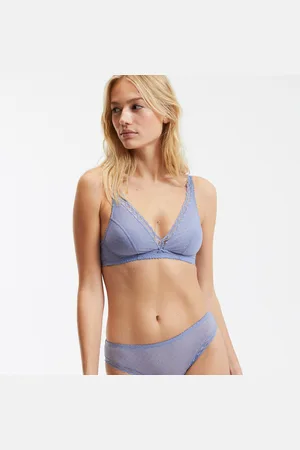 La Redoute Alix Halterneck Bra in Flocked Tulle