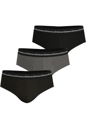 Eminence Pack of 3 Business Print Low Rise Briefs