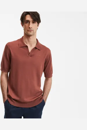 La Redoute Short Sleeve Polo Shirt with V-Neck