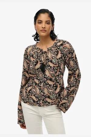 Superdry Printed Long Sleeve Blouse
