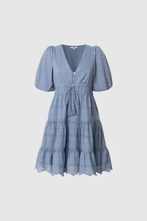 Pepe Jeans Mini Dress with Balloon Sleeves