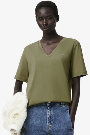 Lacoste Cotton Casual T-Shirt with V-Neck