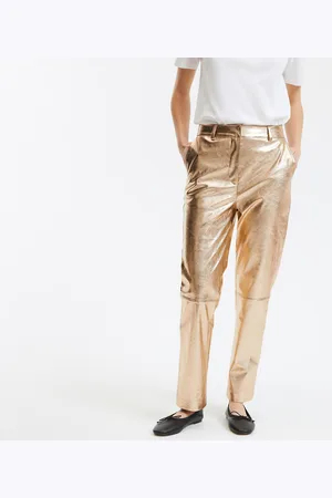 La Redoute Gold Imitation Cigarette Trousers