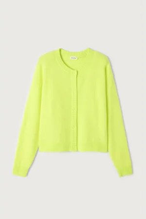 American Vintage Damsville Crew Neck Cardigan with Long Sleeves
