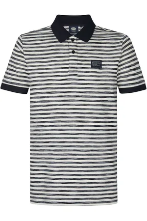 Petrol Industries Striped Regular Fit Polo Shirt
