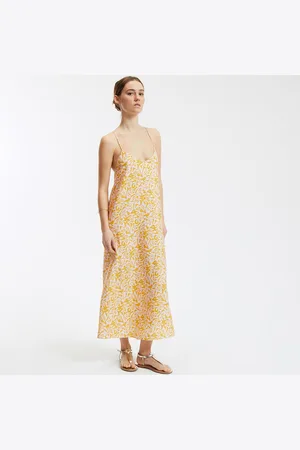 La Redoute Floral Print Maxi Dress with Shoestring Straps
