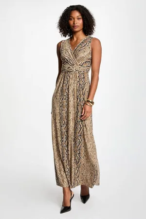 Morgan Printed Maxi Shift Dress