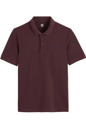 La Redoute Short Sleeve Polo Shirt, Embroidered, Organic Cotton, Signature