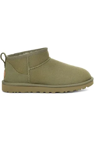 UGG Classic Ultra Mini Ankle Boots with Faux Fur Lining