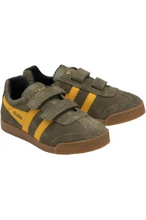 Gola Kids Harrier Strap Trainers in Suede