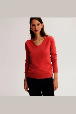 ANNE WEYBURN Fine Soft Knit Jumper with V-Neck