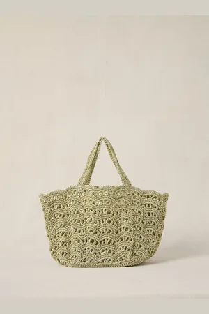 Petite Mendigote Basket Bag, Metallic Effect, SWEETY
