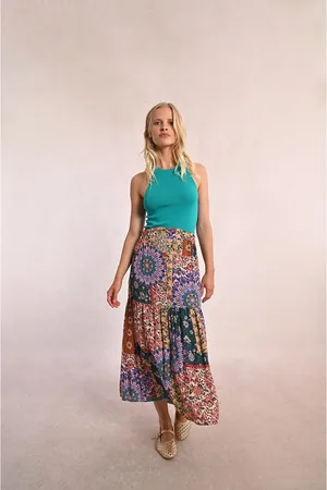 Molly Bracken Printed Maxi Skirt