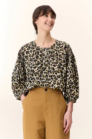 Leon & Harper Corso Leo Blouse with 3/4 Length Balloon Sleeves