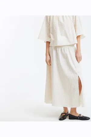 La Redoute Long Broderie Anglaise Petticoat Skirt