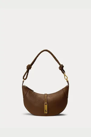 Ralph Lauren Shoulder Bag, in Vintage-Effect Leather
