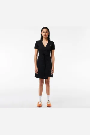 Lacoste Wrapover Polo Dress in Mini Cotton Pique