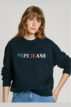 Pepe Jeans Logo Print Sweatshirt with Crew Neck
