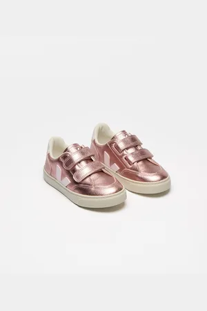 Veja Kids Small V-12 Leather Trainers