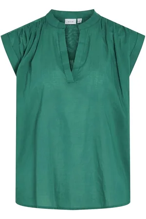 VILA Short Sleeve Top with V-Neck