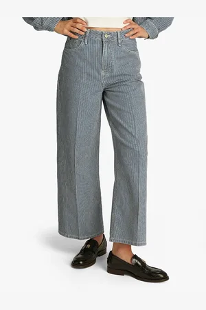 Tommy Hilfiger Striped Wide Leg Jeans