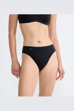 Sloggi Pack of 3 24/7 Cotton Lace High Cut Knickers