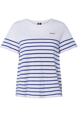 Pieces® Striped Short Sleeve T-Shirt