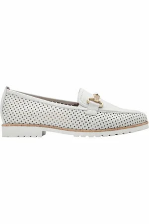 Tamaris Openwork Leather Loafers