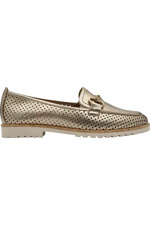 Tamaris Openwork Leather Loafers