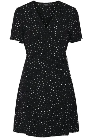 Pieces® Printed V-Neck Mini Dress