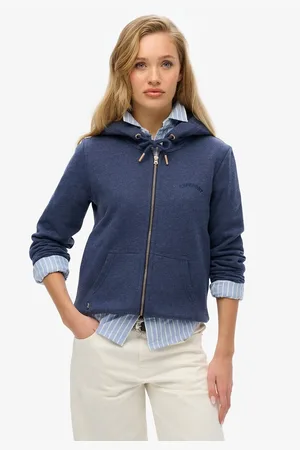Superdry Essential Logo Print Hoodie with Zip Fastening