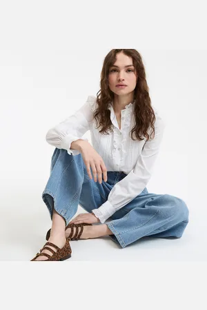 La Redoute Signatures Eugenie Cotton Blouse with Ruffles