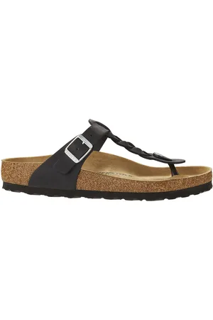 Birkenstock Gizeh Braided Flip Flops in Waxed Leather