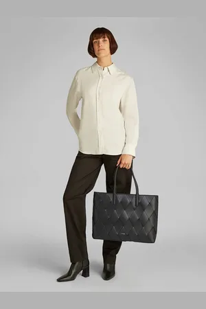 Calvin Klein Woven Effect Tote Bag