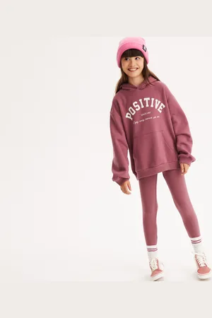 La Redoute Oversize Slogan Print Hoodie in Cotton Mix