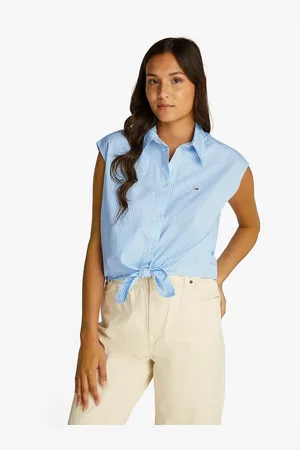 Tommy Hilfiger Sleeveless Cropped Blouse