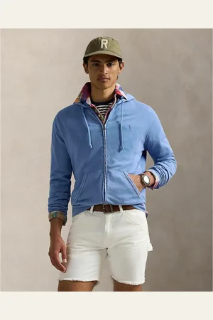 Ralph Lauren Embroidered Logo Cotton Hoodie with Zip Fastening
