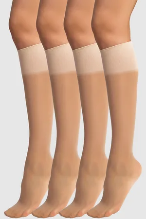 Dim Pack of 4 Beauty Resist 20 Denier Knee-Highs