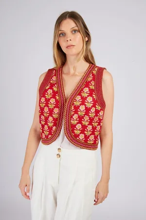 Derhy JOAKIM Print Sleeveless Jacket
