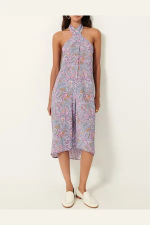 Sessun Santana Backless Pareo Dress in Floral Print