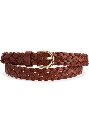 Pieces® Avery Braided Leather Belt