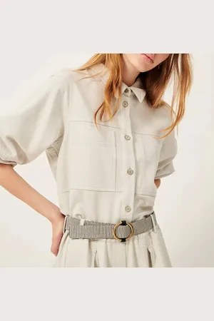 Sessun Leone Denim Shirt with Long Sleeves
