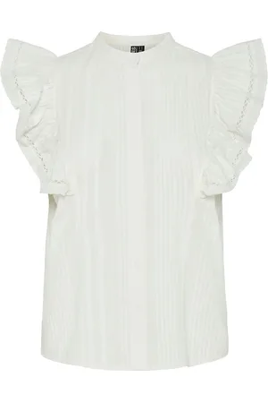 Pieces® Ruffled Sleeveless Blouse