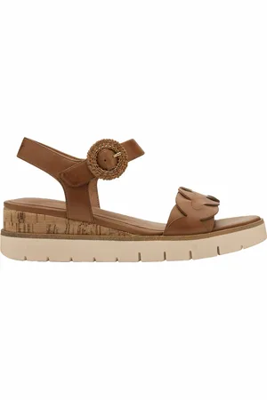 Tamaris Leather Wedge Sandals