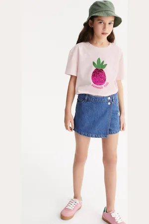 La Redoute Round-Neck T-Shirt, Reversible Sequin Print