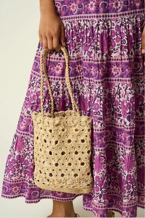 Petite Mendigote Sunday Embroidered Tote Bag