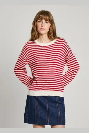 Pepe Jeans Striped Jumper with Round Neck