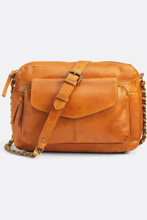 Pieces® Naina Leather Large Bag