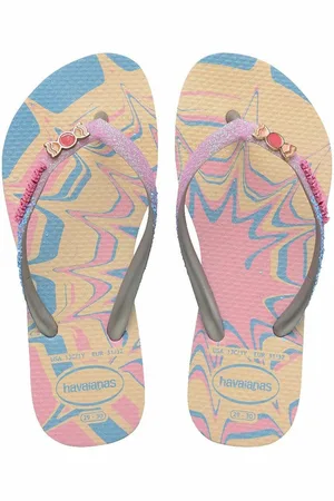 Havaianas Kids Slim Glitter Flip Flops For Kids