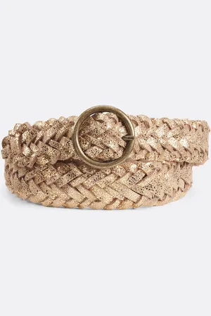 Pieces® Nadinas Braided Leather Belt
